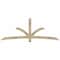Ekena Millwork Davenport Rough Sawn Timber Gable Bracket, Douglas Fir, 96"W x 36"H x 4"D x 4"F, 9/12 Pitch GBW096X36X0404DAV00RDF - alternate 1